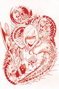 DIE!NAMITE #1 PEACH MOMOKO SONJA FIREY RED LINE ART VIRGIN (12/30/2020) DYNAMITE