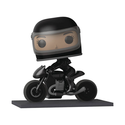 POP RIDES DLX THE BATMAN SELINA KYLE ON MOTORCYCLE VIN FIG (