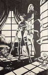 Psylocke “In the Study” by Jimbo Salgado 2020